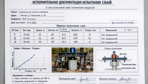 Исполнительная документация испытания свай
