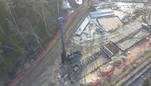 Массовое погружение свай с применением гидромолотов и вибропогружателей