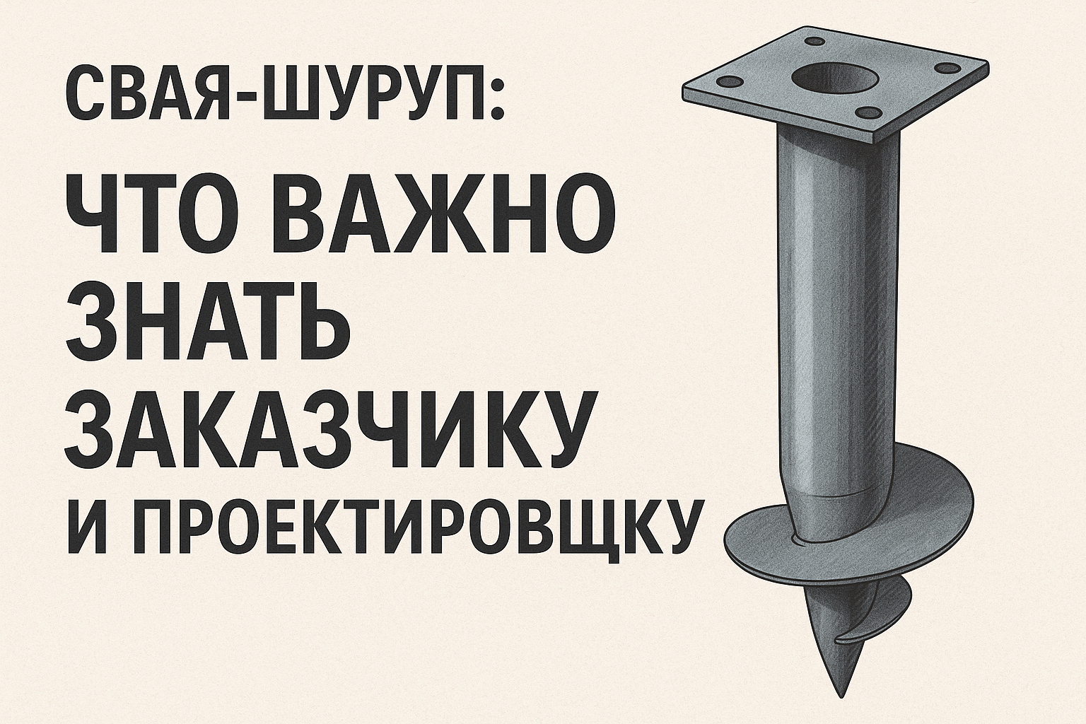 винтовая свая