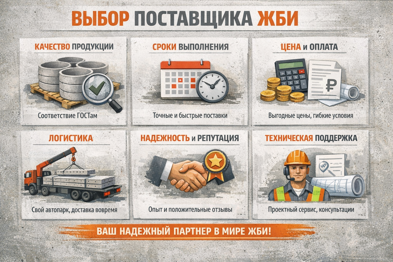 Выбор поставщика ЖБИ