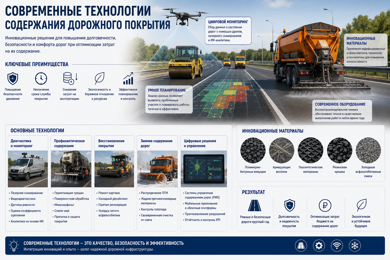 Современные технологии содержания дорожного покрытия