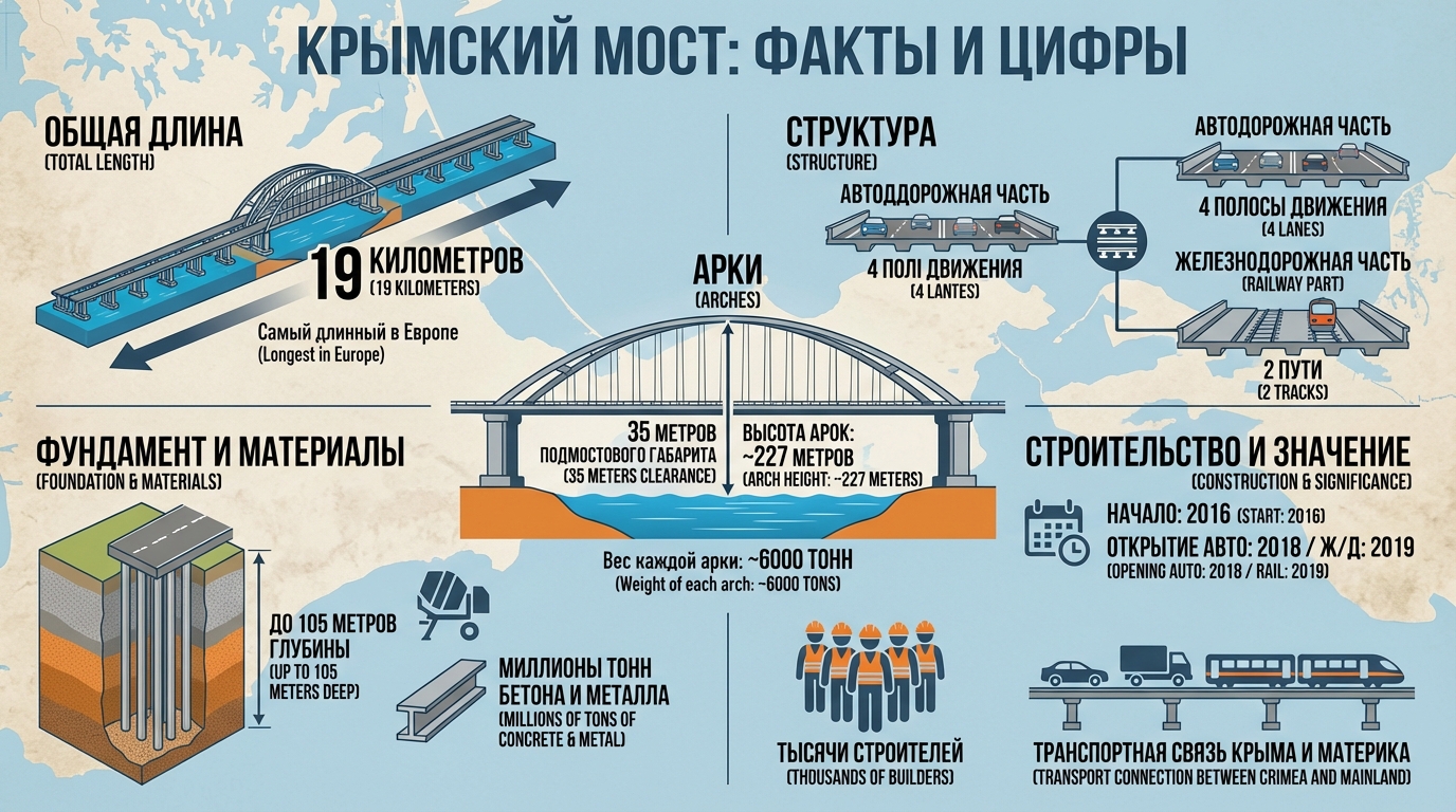 Факты про Крымский мост
