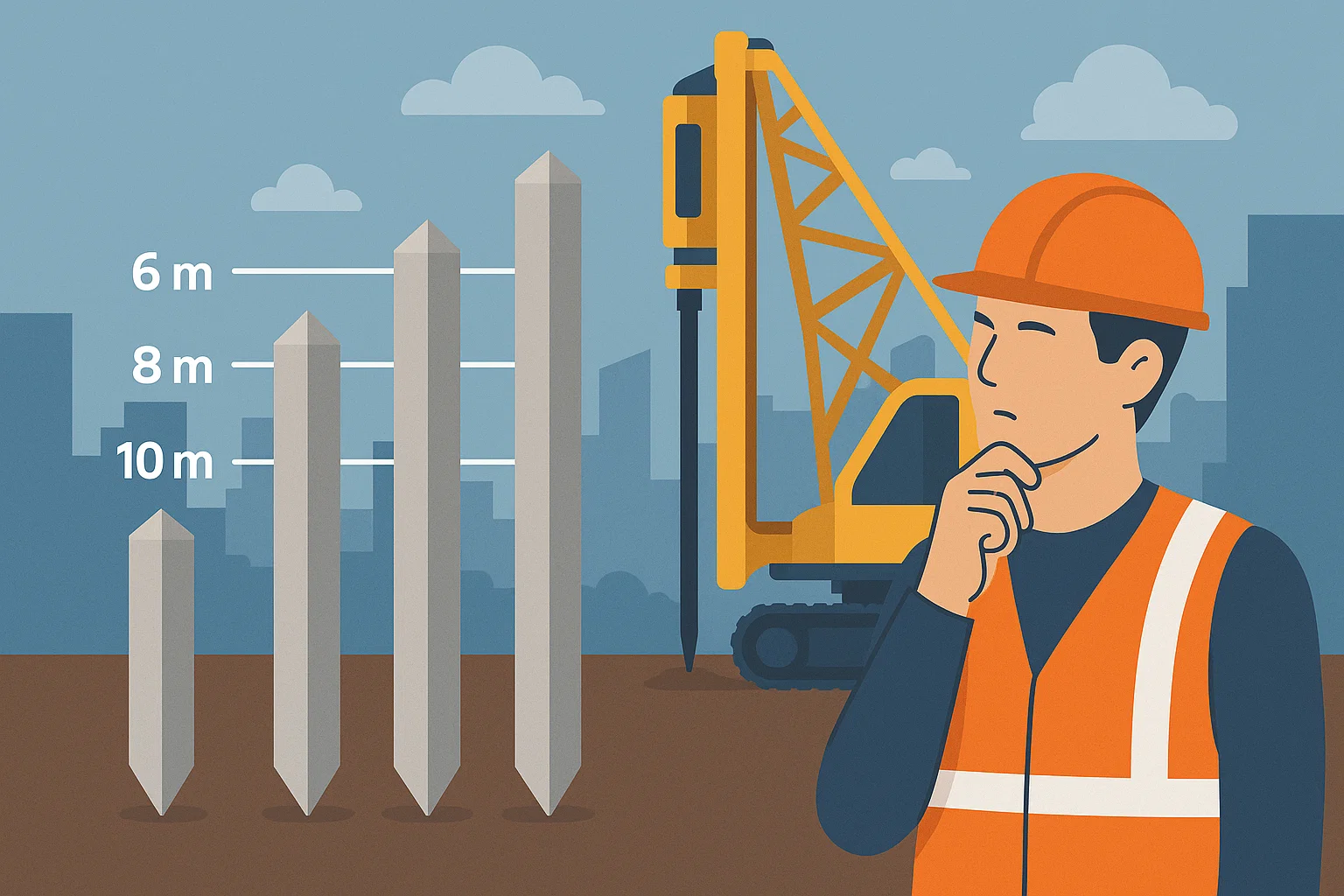 Как выбрать длину ЖБ сваи